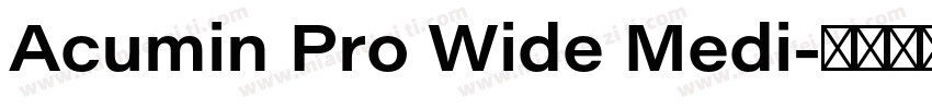 Acumin Pro Wide Medi字体转换